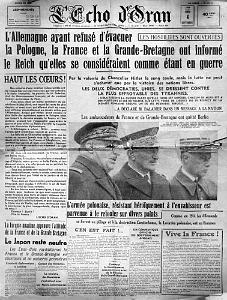 ECHO D ORAN DU 4 SEPTEMBRE 1939